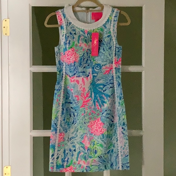 Lilly Pulitzer Mila Stretch Shift Sink or Swim 00 - Picture 2 of 5